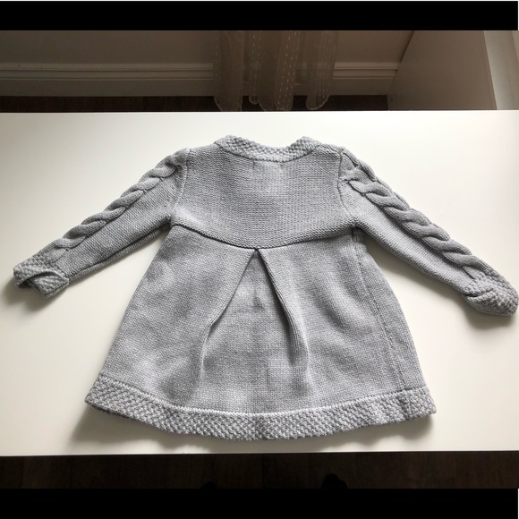 12M Girls: Grey Sweater Dress - Picture 4 of 4